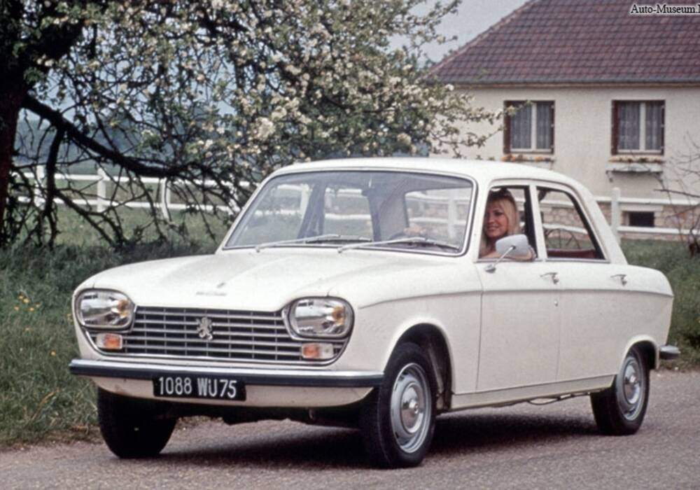 Fiche technique Peugeot 204 GL (1965-1974)