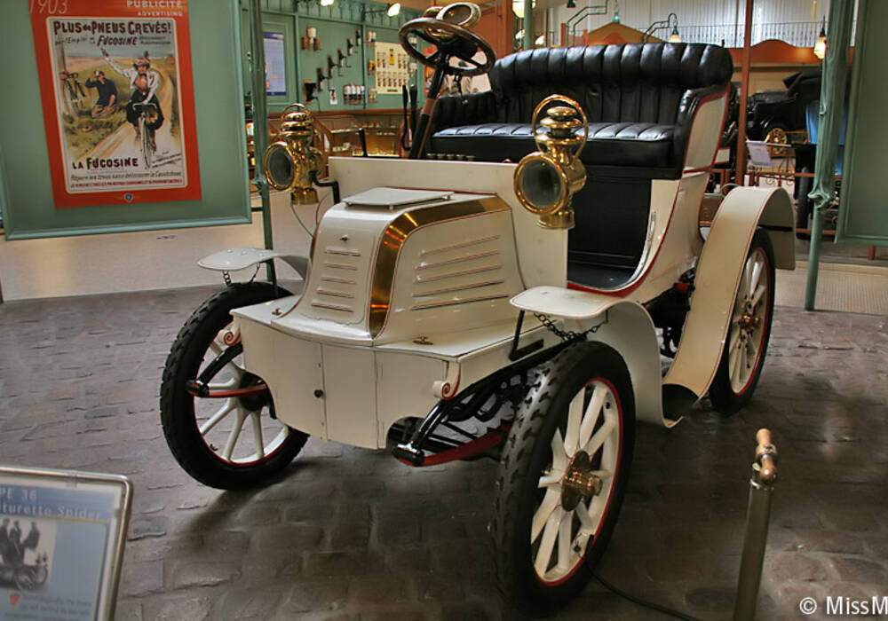 Fiche technique Peugeot Type 36 Voiturette Spider (1901)