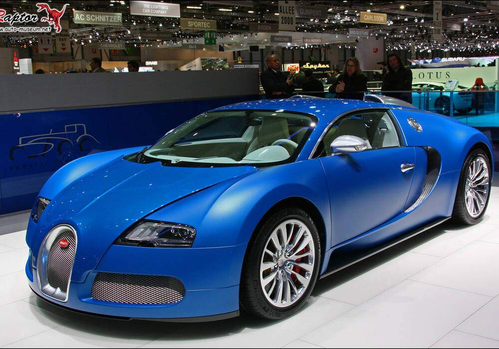 Fiche technique Bugatti EB 16.4 Veyron &laquo; Bleu Centenaire &raquo; (2009)