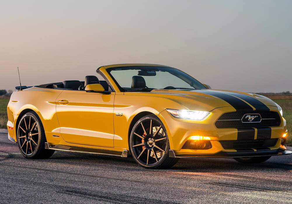 Fiche technique Hennessey Mustang GT Convertible HPE750 Supercharged (2015-2017)