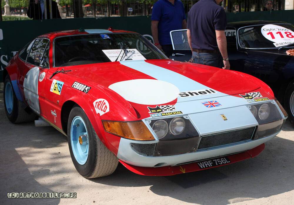 Fiche technique Ferrari 365 GTB/4 Daytona Group 4 (1971-1976)