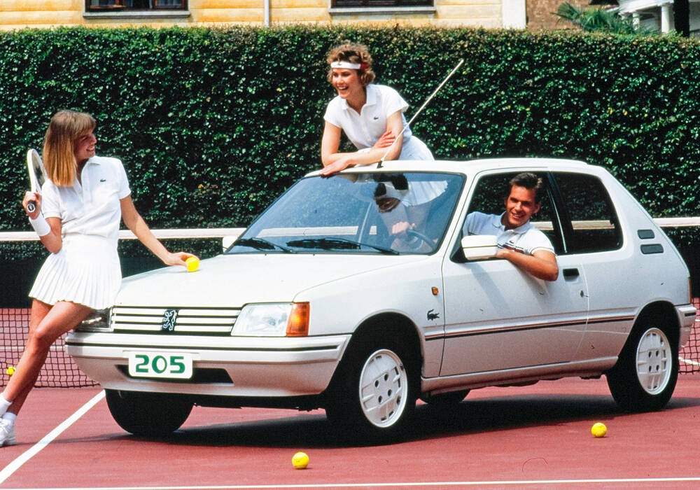 Fiche technique Peugeot 205 1.4 60 &laquo; Lacoste &raquo; (1984-1986)