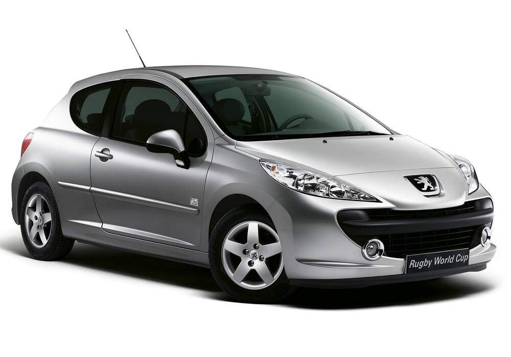 Fiche technique Peugeot 207 1.6 HDi 90 &laquo; Rugby World Cup &raquo; (2007)