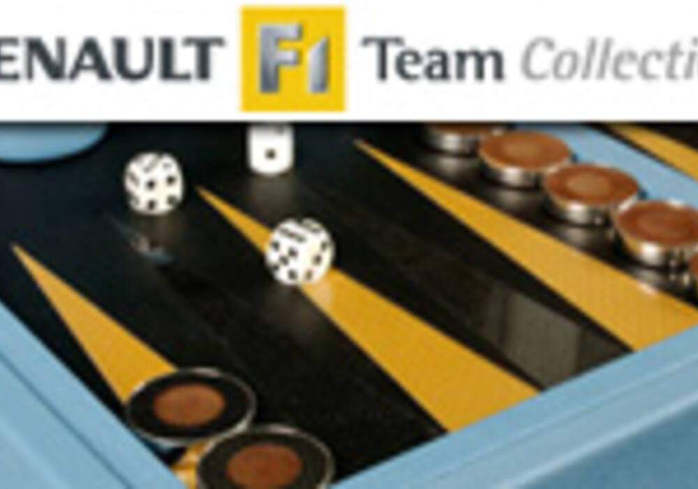L'incroyable table de backgammon - Renault F1 Team