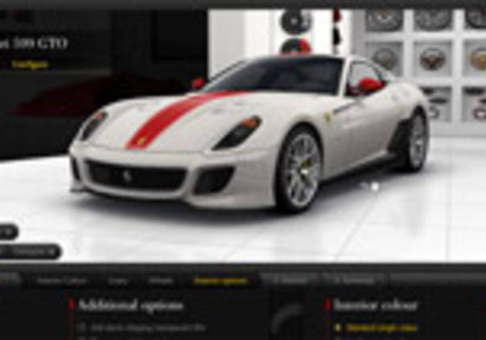 Ferrari lance son configurateur 599 GTO