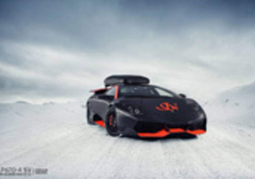 Au ski, et en Lamborghini
