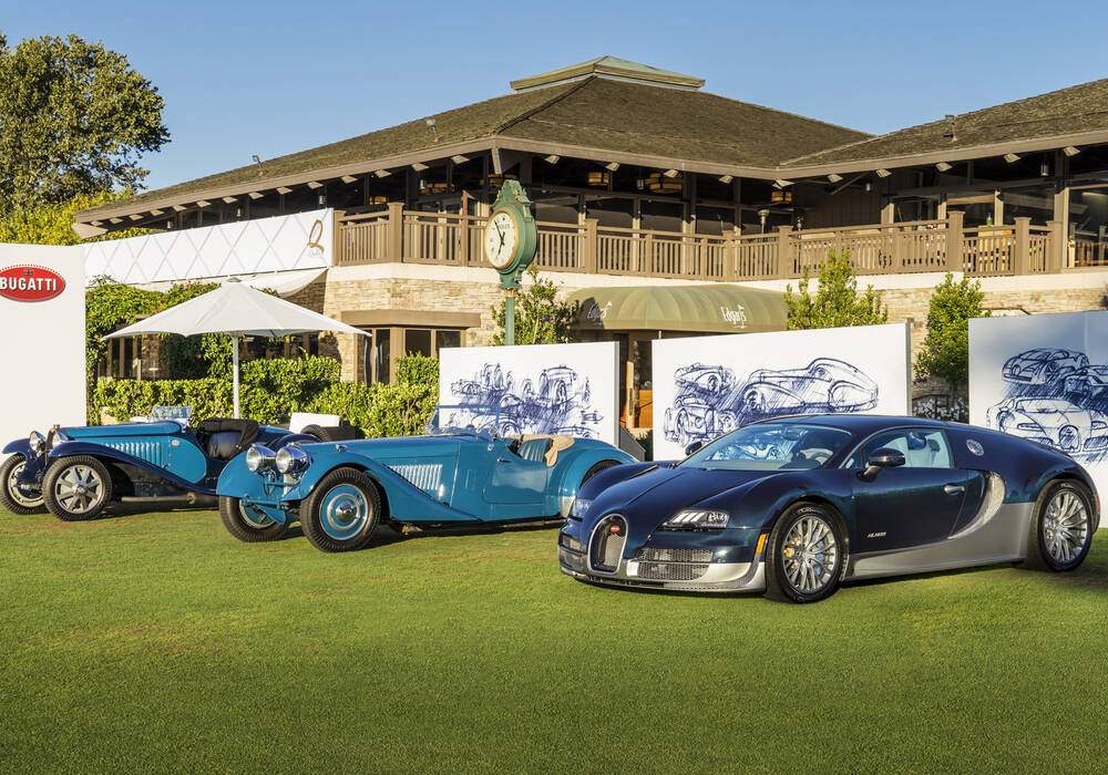 Les supersportives Bugatti &agrave; Pebble Beach