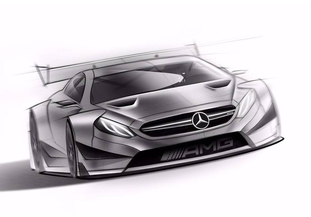 Mercedes-AMG C63 Coup&eacute; DTM, premiers dessins