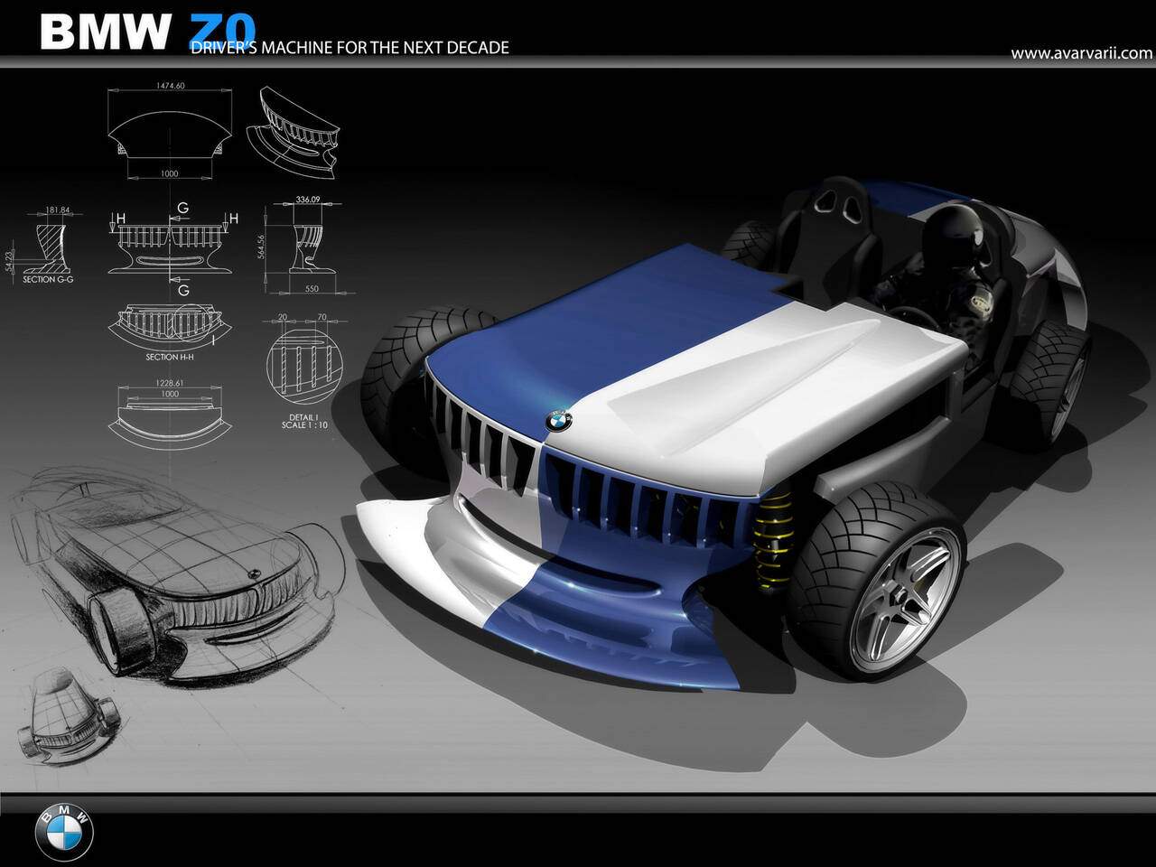 Andrei Avarvarii BMW Z0 Concept (2008),  ajouté par fox58