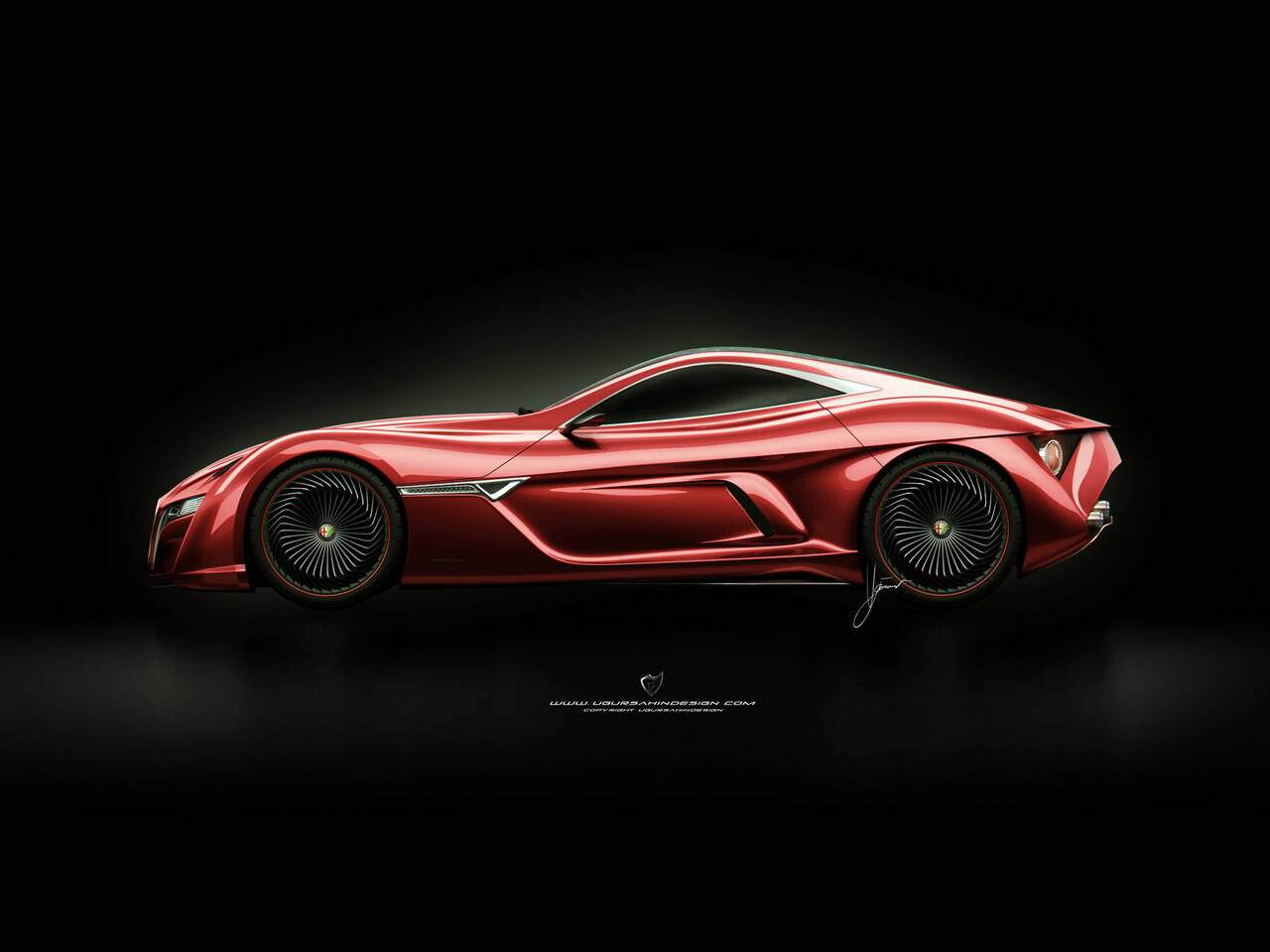 Ugur Sahin Design Alfa Romeo 12C GTS (2012),  ajouté par fox58