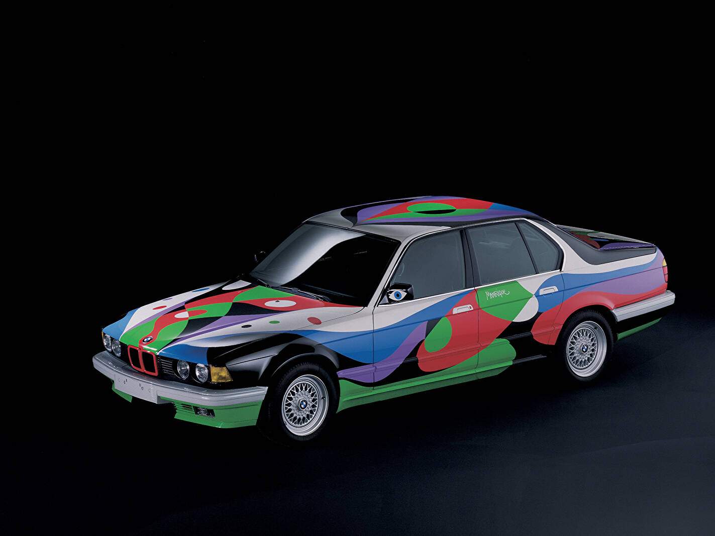 BMW 730i (E32) « Art Car by César Manrique » (1990),  ajouté par fox58
