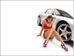 Mazda RX-7 & girl, ajouté; par MissMP