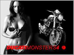 Ducati Monster S4 & girl, ajouté; par MissMP