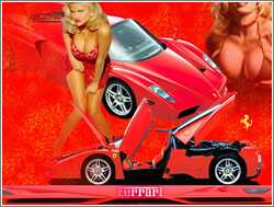 Ferrari Enzo & Sexy Girl - Anna Nicole Smith, ajouté; par fox58