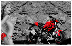 Ducati Monster 1100 Evo & Emily Scott  - Sexy Girl, ajouté; par MissMP